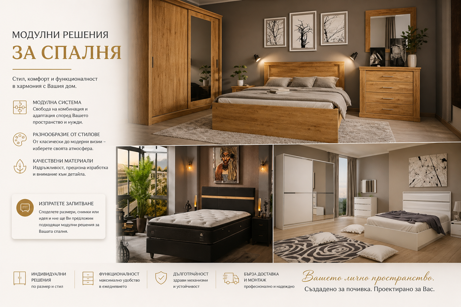 Модулни решения за спалня